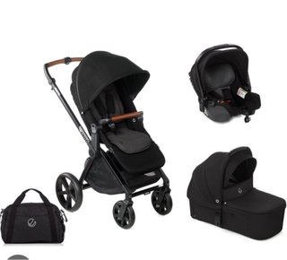Carrito de bebé Jane negro
