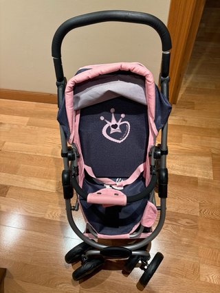 Cochecito de  Muñecas Azul y Rosa.