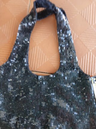 Bolso fiesta lentejuelas negro