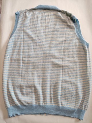 Gilet Lanerie Colombo puro cashmere azzurro