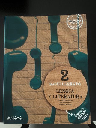 Lengua y literatura, 2 Bachillerato, Operación ...