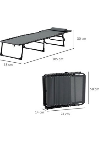 2 Tumbonas plegable exterior
