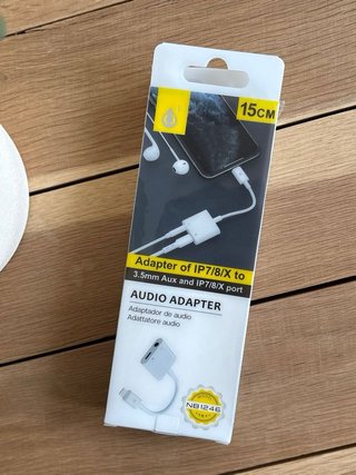 Adaptador Audio iPhone 7/8/X a 3.5mm