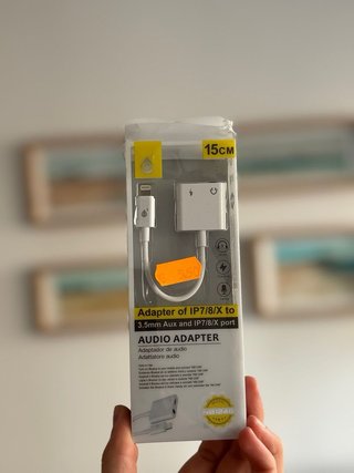 Adaptador Audio iPhone 7/8/X a 3.5mm