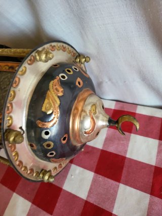 Lámpara colgante estilo árabe dorada
