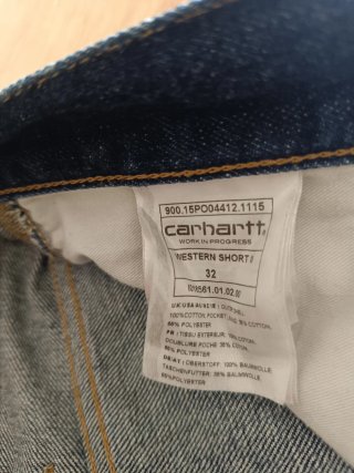 Pantalón corto vaquero Carhartt azul