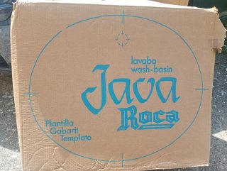 Conjunto Lavabo y Pie Roca Java Rosa