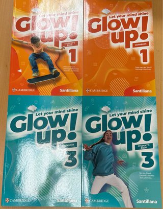 Libros de inglés GLOW UP (Cambridge & Santillana)