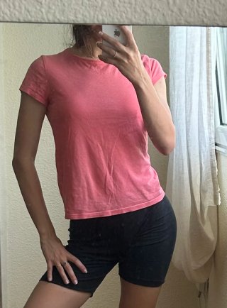 Camiseta mujer rosa