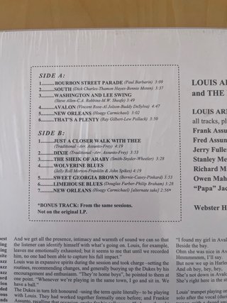Vinilo Louis Armstrong & The Dukes of Dixieland