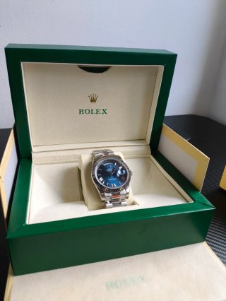 Rolex Day-Date Automático Azul