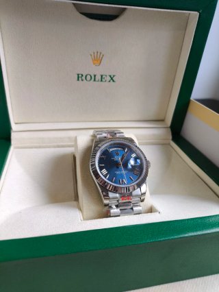Rolex Day-Date Automático Azul
