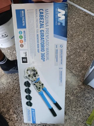 Máquina Prensado Manual MT Cabezal Giratorio 360°