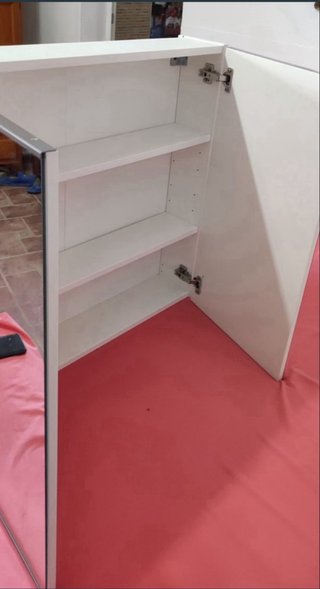 Armario Baño Ikea ENHET Plata/Blanco