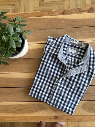 Camisa de cuadros hombre