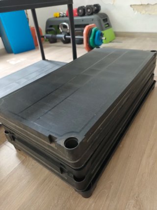 2 Estanterías Plástico Resistente Negras