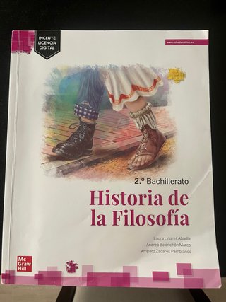 Historia de la filosofía, 2 Bachillerato