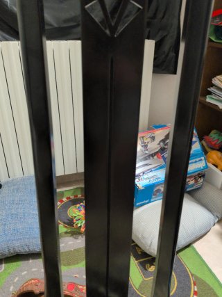 Sillas de comedor de madera y tela