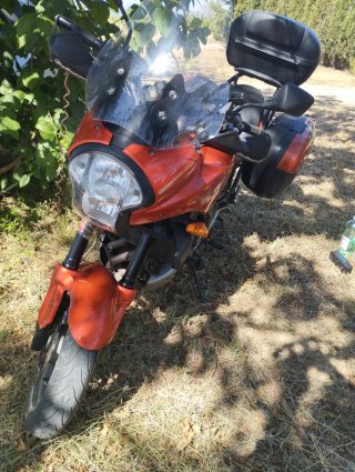 Moto Adventure/Touring Naranja