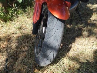 Moto Adventure/Touring Naranja