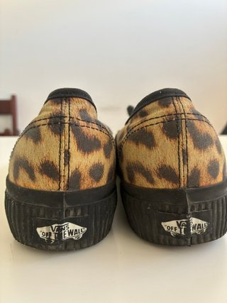 Zapatillas Vans leopardo y negras