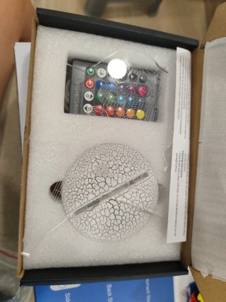 Lámpara LED 3D de tren antiguo