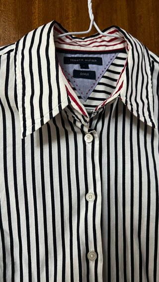 Camisa Tommy Hilfiger Rayas Azul Marino