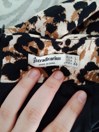 Falda animal print Stradivarius