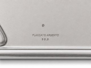 Set di 6 sottopiatti argentati anni '80