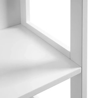 Mueble Baño Alto Armario 2 Cajones VASAGLE BBC66WT