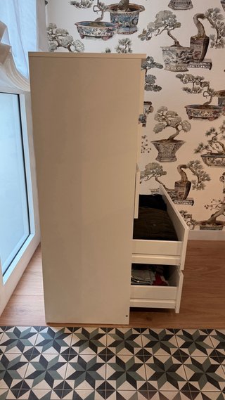 Cómoda MALM 6 cajones blanca