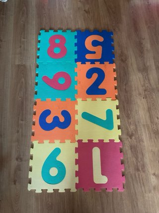 Alfombra de números para bebés 28 piezas