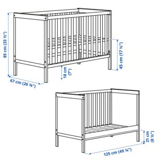 Cuna Ikea Sundvik Blanca