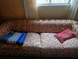 Sofá Cama Tresillo Tapizado Floral