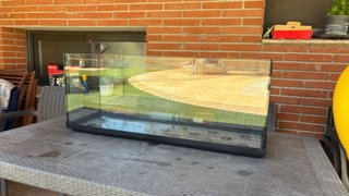 Acuario Pecera Negro y Transparente