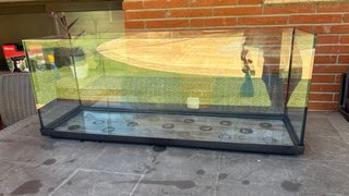 Acuario Pecera Negro y Transparente