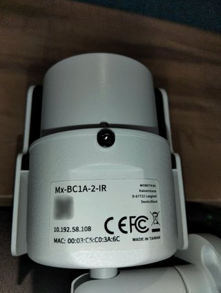 Cámara IP 2MP Bullet Mobotix Mx-BC1A-2-IR Move