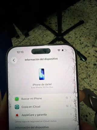 iPhone 16 Pro Max Dorado/Rosa Como Nuevo