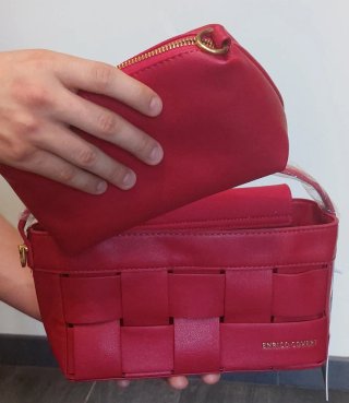 Borsa a tracolla Enrico Coveri rossa
