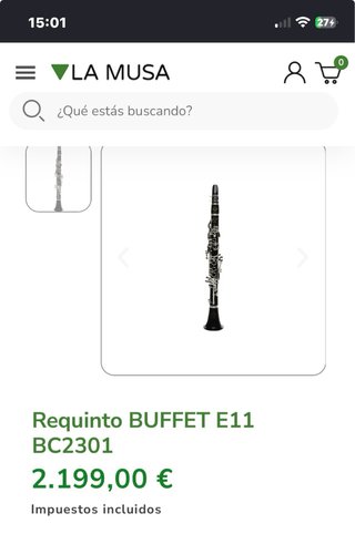Clarinete Mib Buffet E11