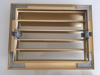 Rejilla ventilación aluminio lamas móvil
