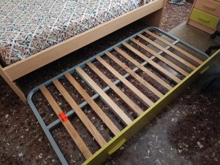 Cama nido 90x190 cm, colchón incluido y silla