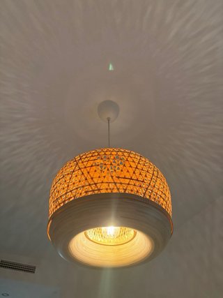 Lámpara de techo Misterhult Ikea bambú