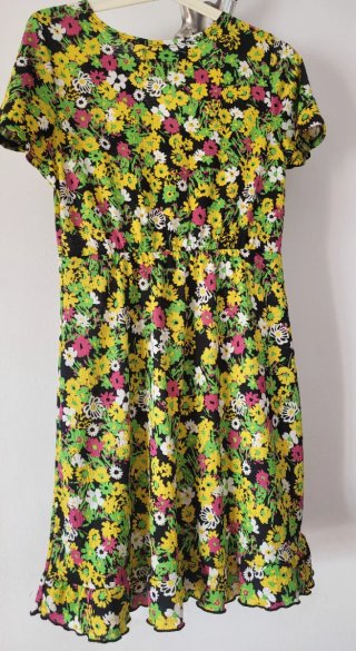 Vestido estampado floral Lefties Talla M