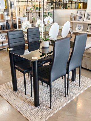 ¡CHOLLO! Mesa Cristal con 4 sillas - enviamos