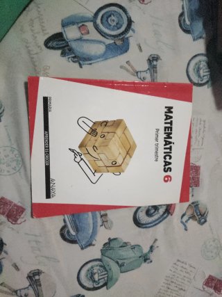 Libro de Anaya matemáticas 6 de primaria 1,2 y 3 t
