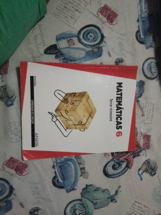 Libro de Anaya matemáticas 6 de primaria 1,2 y 3 t