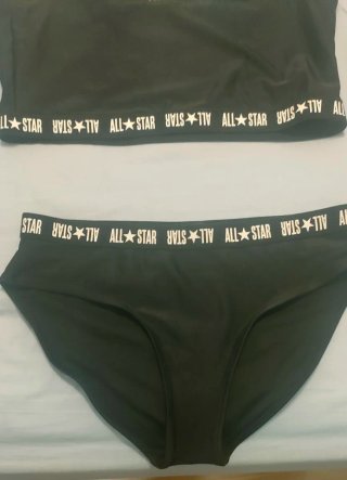 Bikini Converse All Star niña negro
