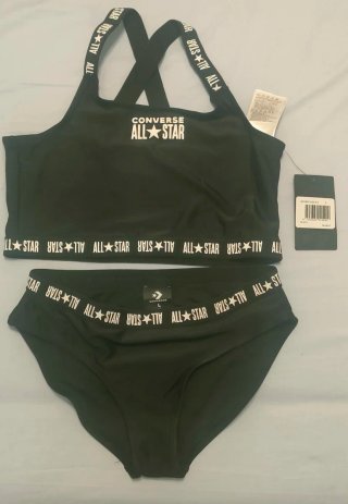 Bikini Converse All Star niña negro