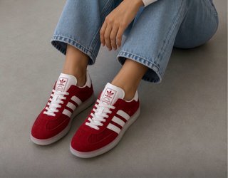 Zapatillas Adidas Rojas y Blancas